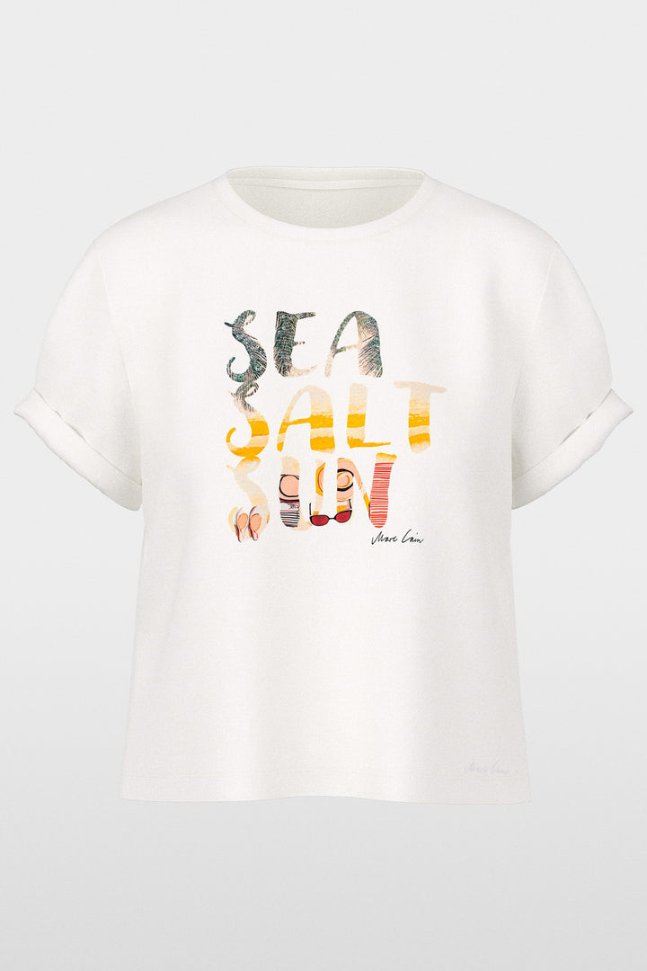 Marc Cain Collections AC 48.07 J57 110 Off White Motif T-Shirt