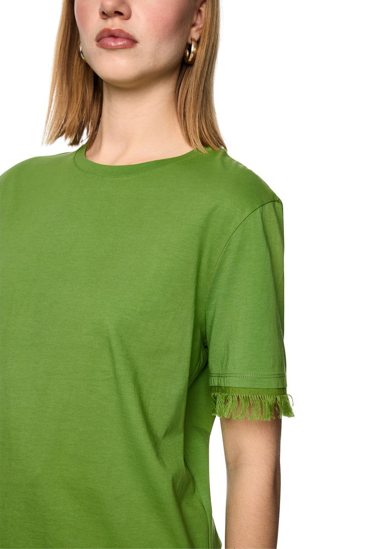 Marc Cain Collections AC 48.61 J79 526 Garden Green Fringe Top