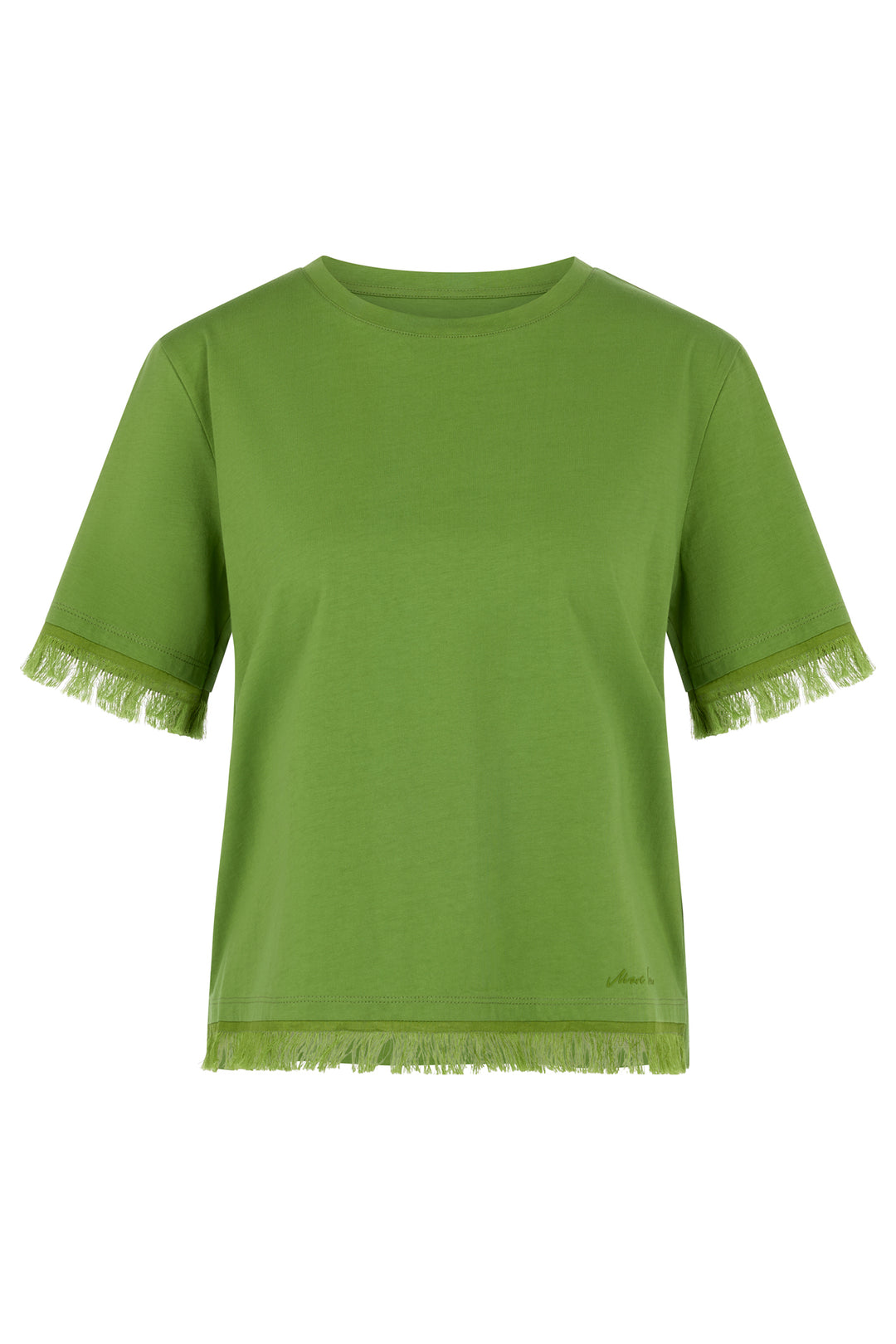 Marc Cain Collections AC 48.61 J79 526 Garden Green Fringe Top