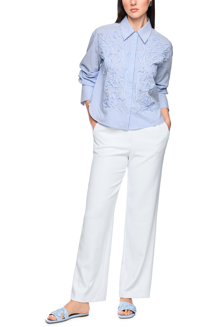 Marc Cain Collections AC 51.27 W59 319 Magical Blue Stripe Blouse