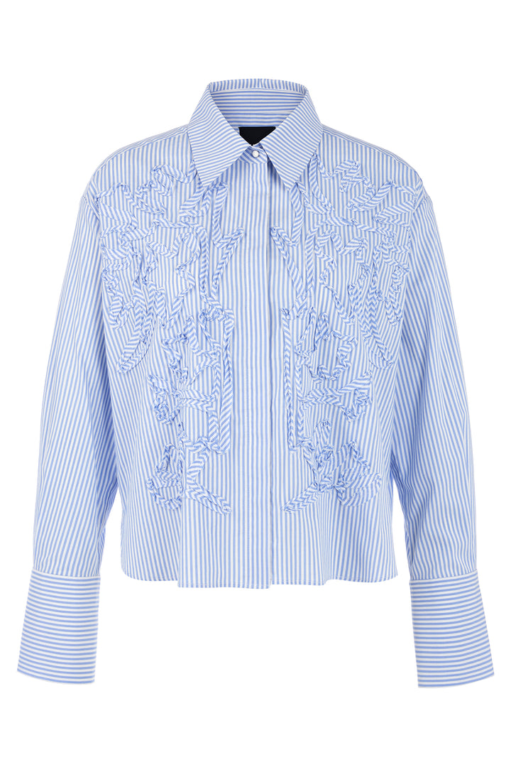 Marc Cain Collections AC 51.27 W59 319 Magical Blue Stripe Blouse