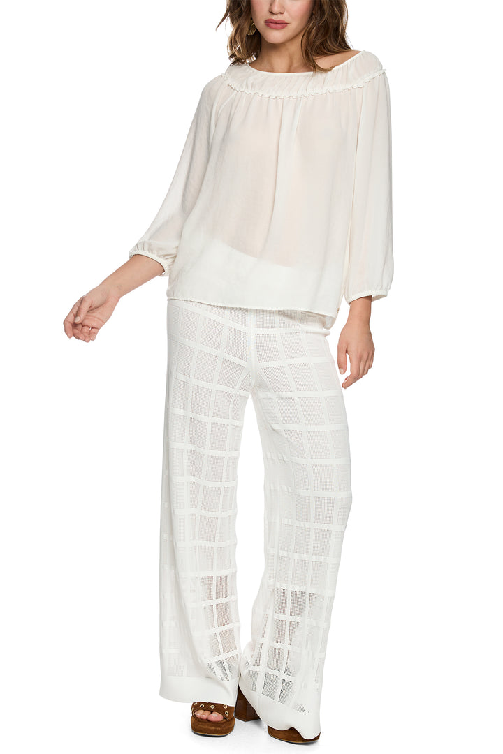 Marc Cain Collections AC 51.34 W30 110 Offwhite Wide Neck Top