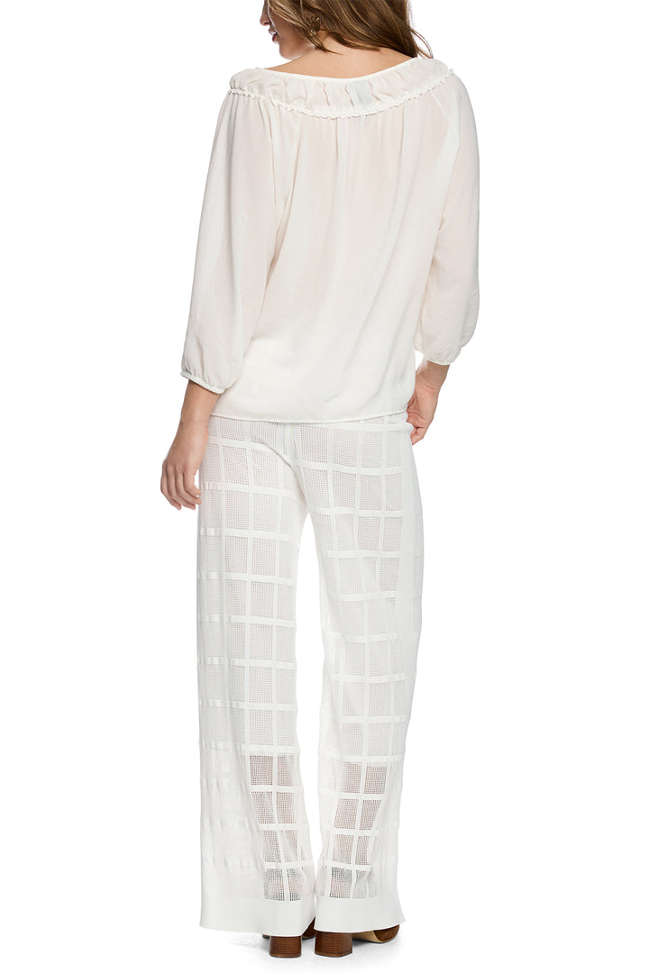 Marc Cain Collections AC 51.34 W30 110 Offwhite Wide Neck Top