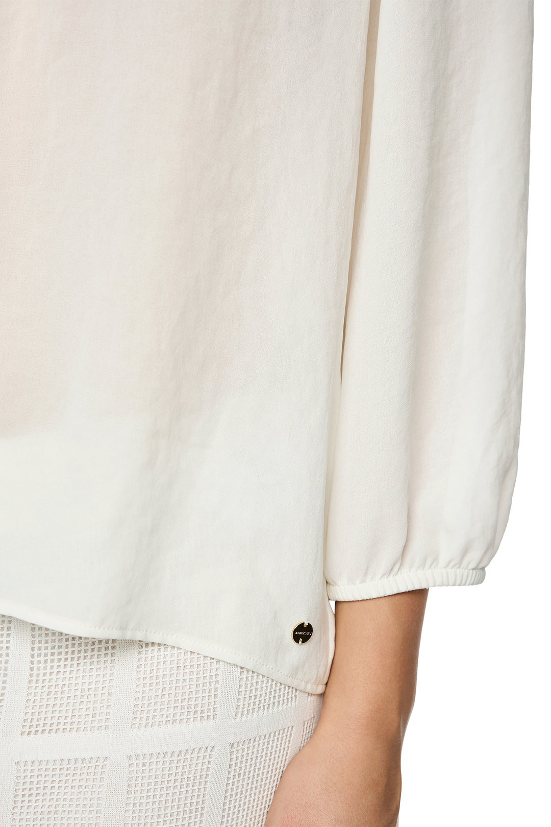 Marc Cain Collections AC 51.34 W30 110 Offwhite Wide Neck Top