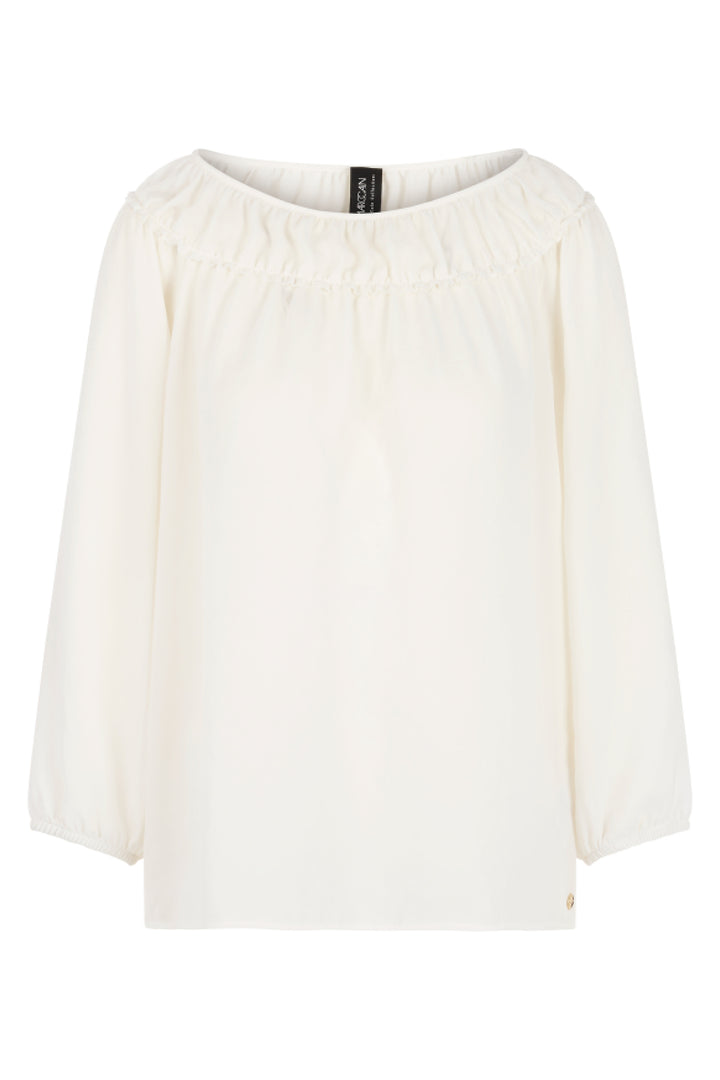 Marc Cain Collections AC 51.34 W30 110 Offwhite Wide Neck Top