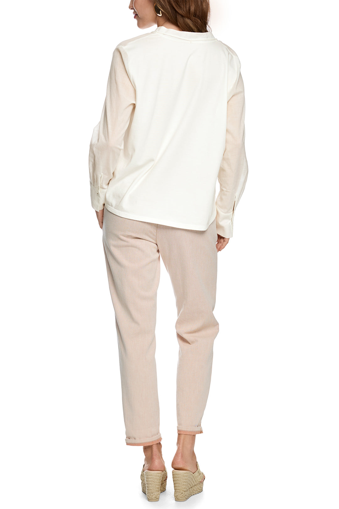 Marc Cain Collections AC 55.07 J58 110 Off White Shell Print Blouse
