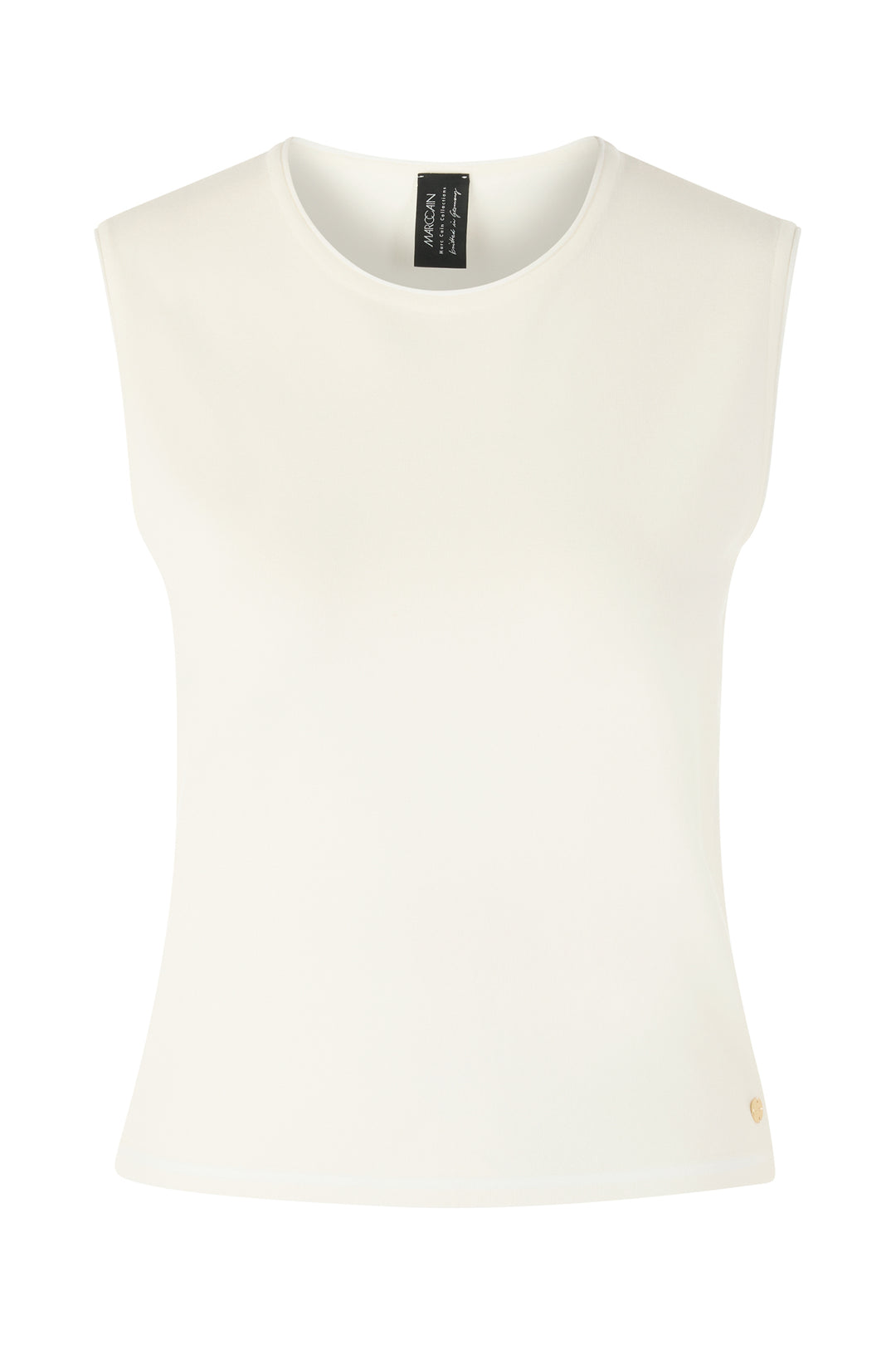 Marc Cain Collections AC 61.01 M11 112 Bright Ecru Sleeveless Knit Top