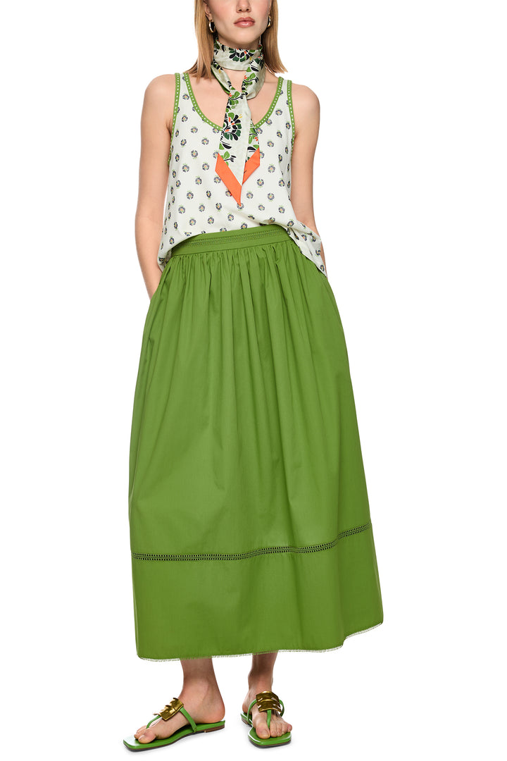 Marc Cain Collections AC 71.28 W50 526 Garden Green Maxi Skirt