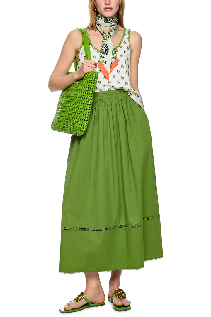 Marc Cain Collections AC 71.28 W50 526 Garden Green Maxi Skirt
