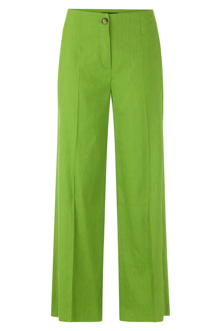 Marc Cain Collections AC 81.69 W70 526 Garden Green Linen Blend Trousers