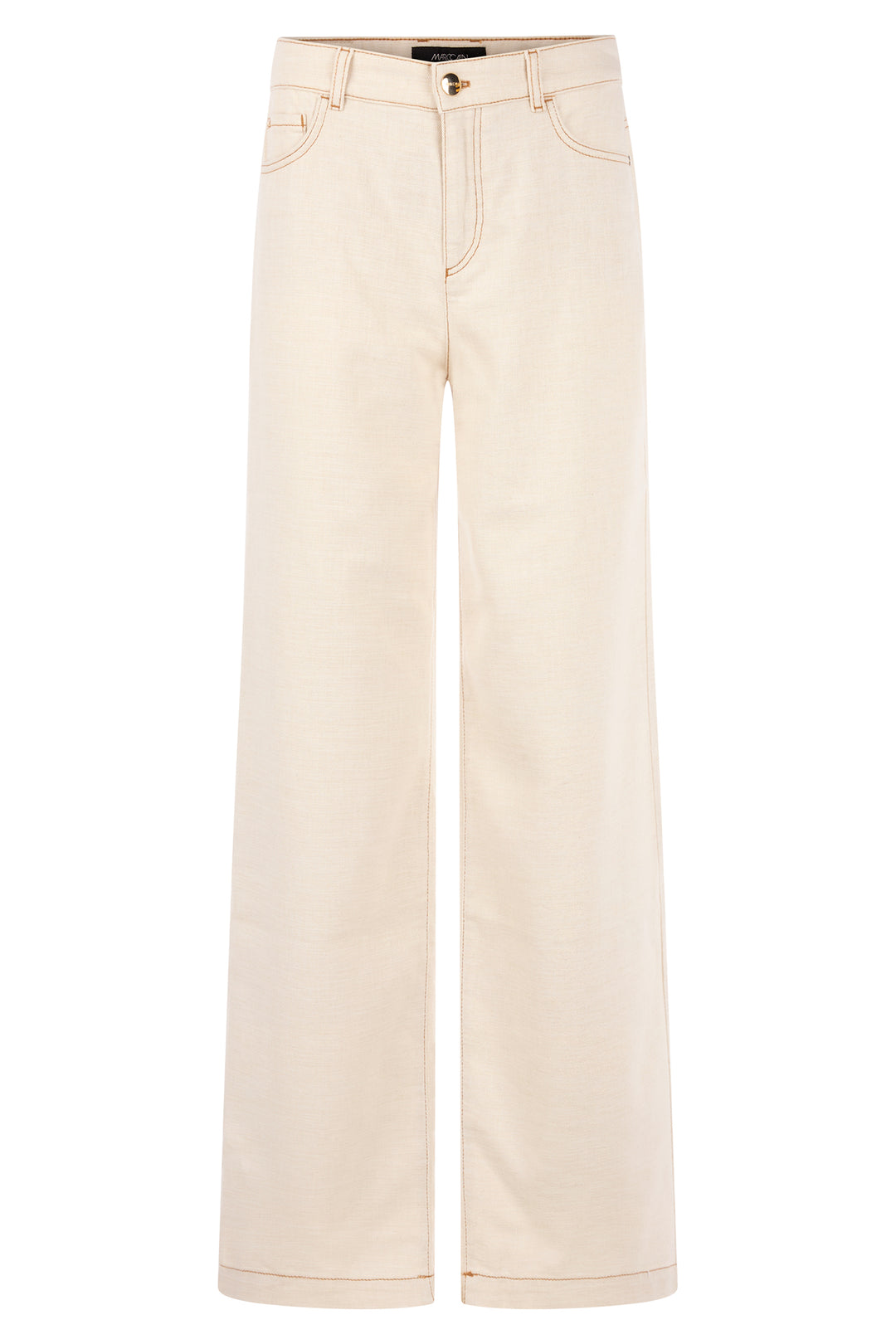 Marc Cain Collections AC 82.24 D23 112 Bright Ecru Wide Fit High Waist Jeans