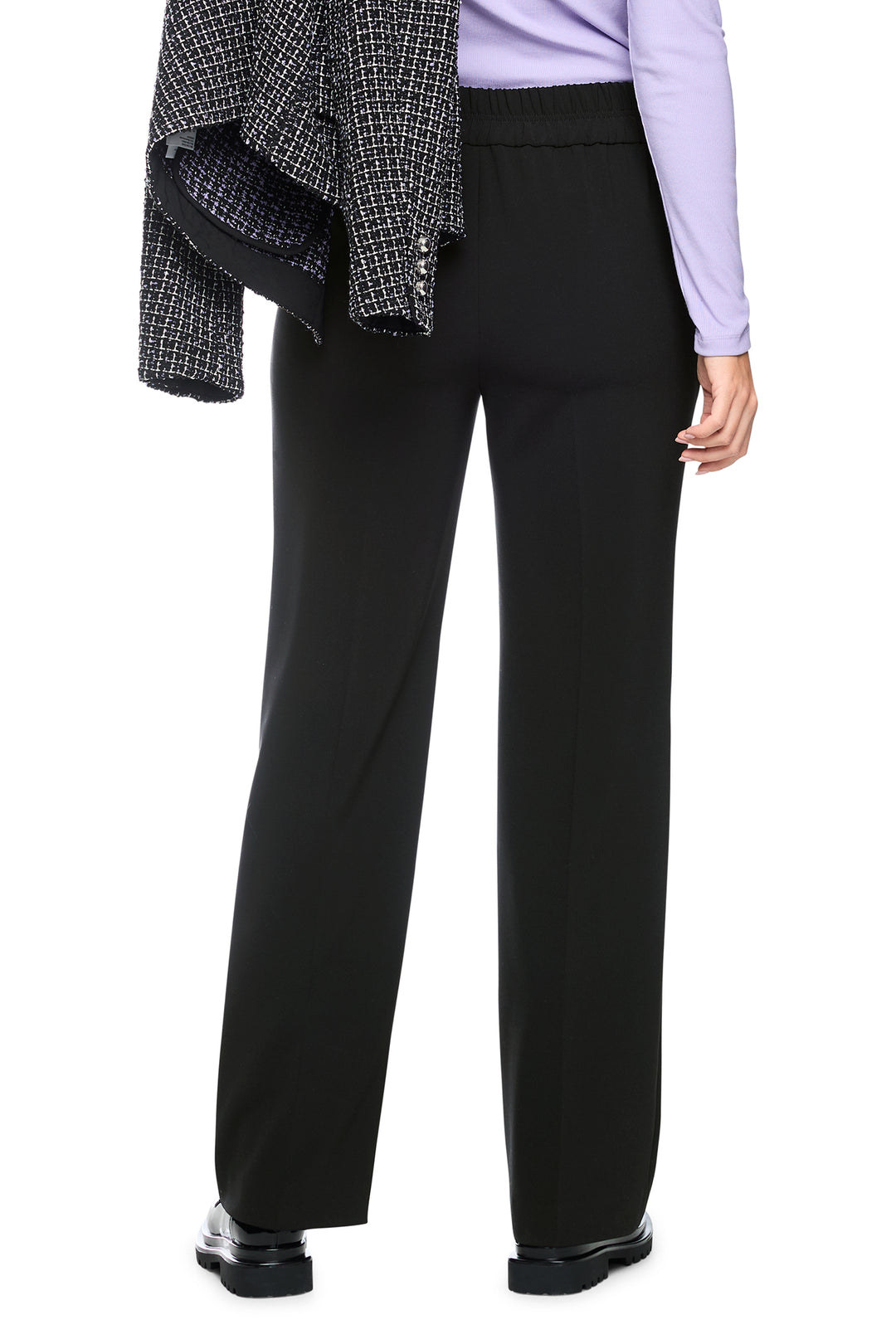 Marc Cain Collections Black Woven Trousers, back view