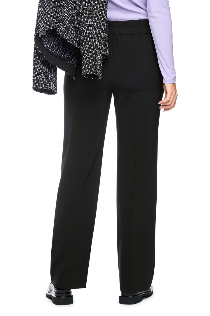 Marc Cain Collections Black Woven Trousers, back view
