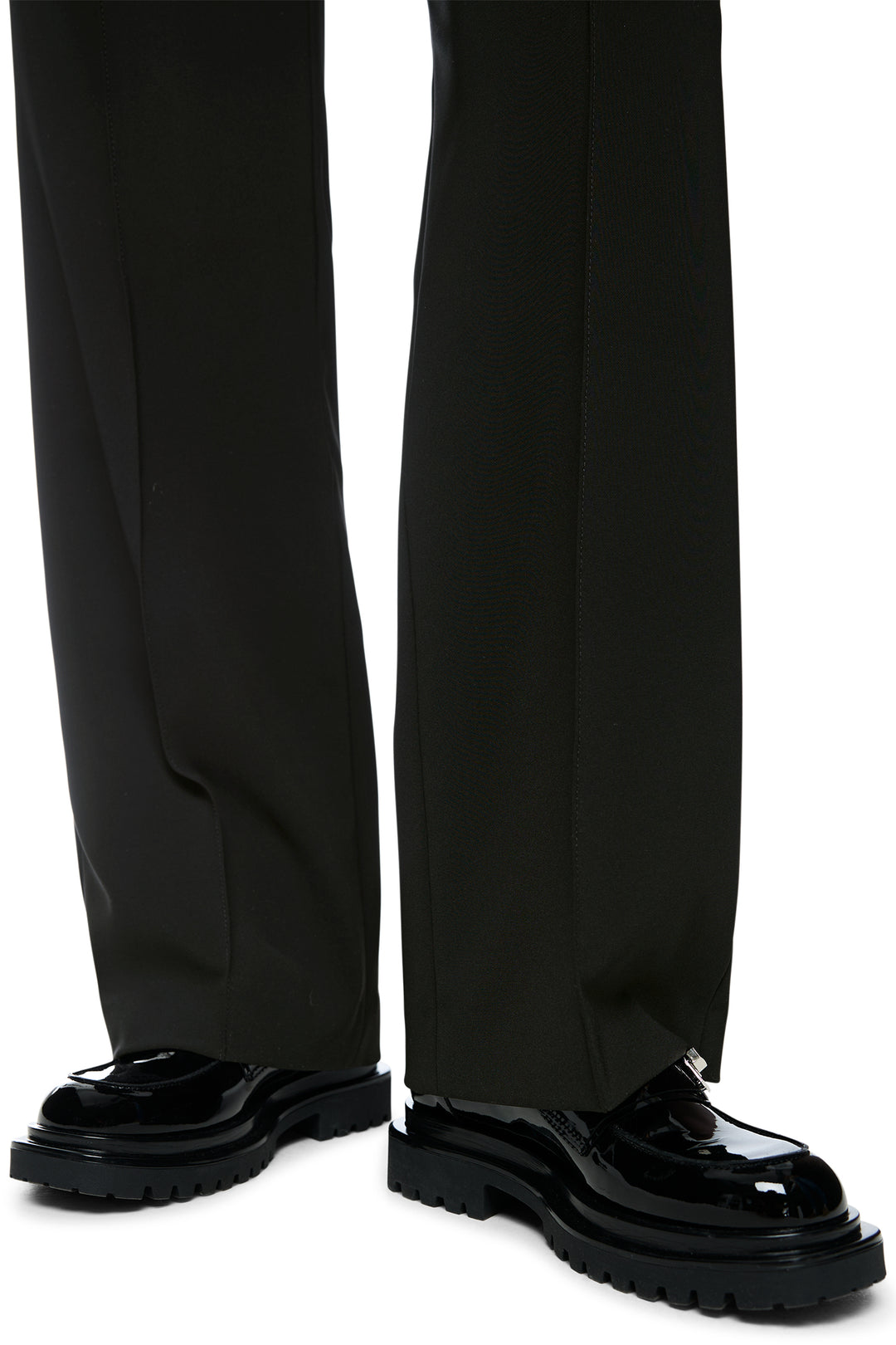 Marc Cain Collections Black Woven Trousers, hem detail