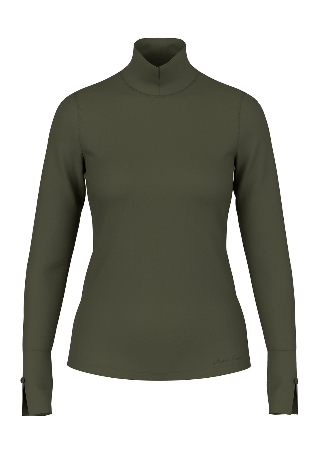 Marc Cain Collections Forest Night Green Jersey Top, product shot