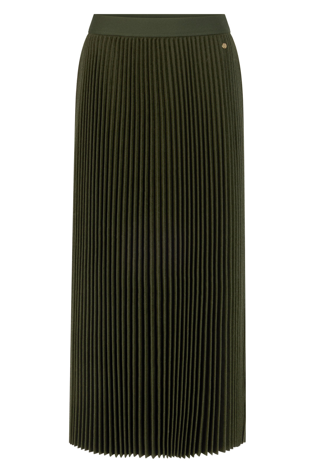 Marc Cain Collections Forest Night Green Woven Skirt, product shot