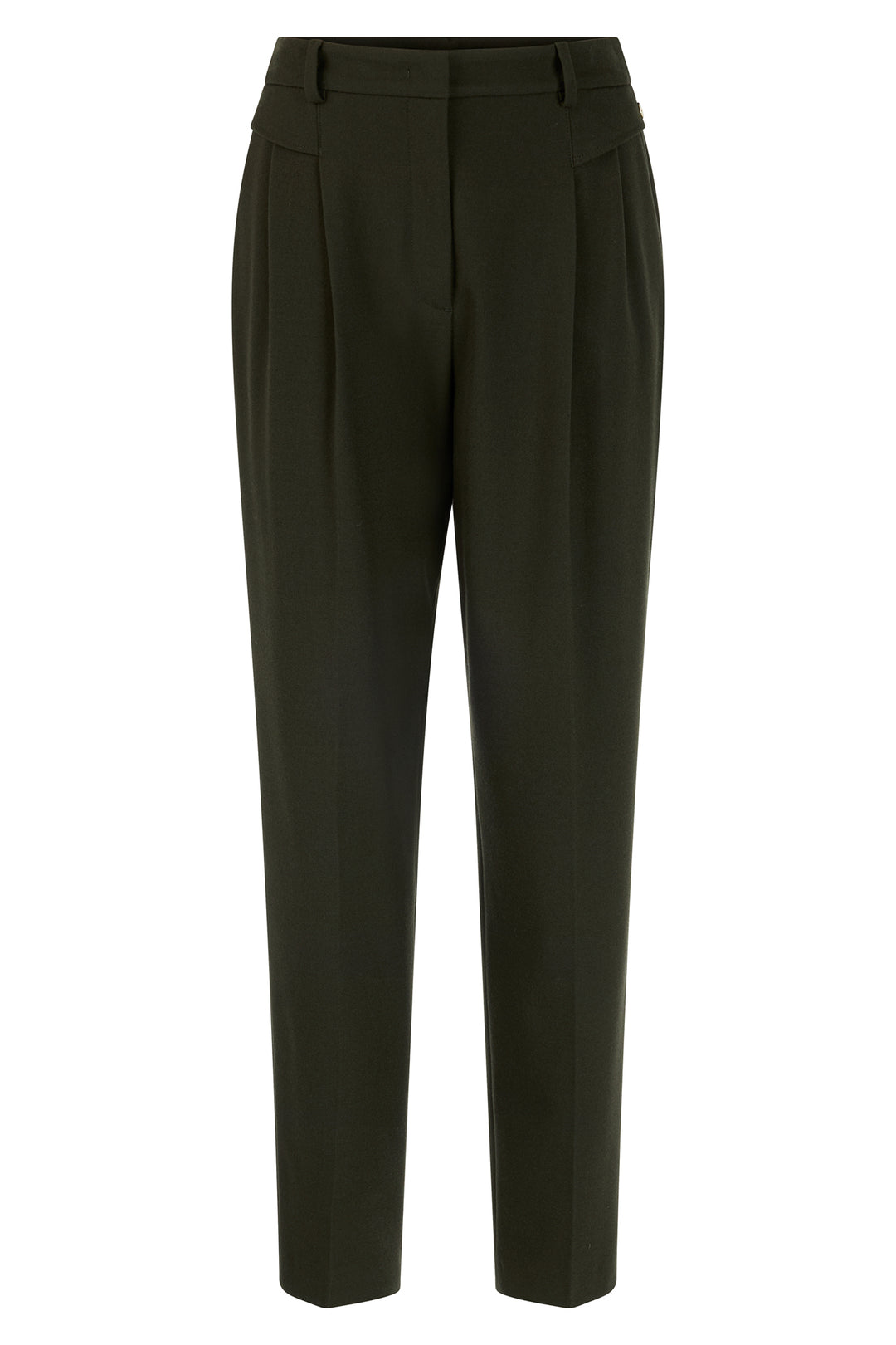 Marc Cain Collections Forest Night Green Woven Trousers, product shot