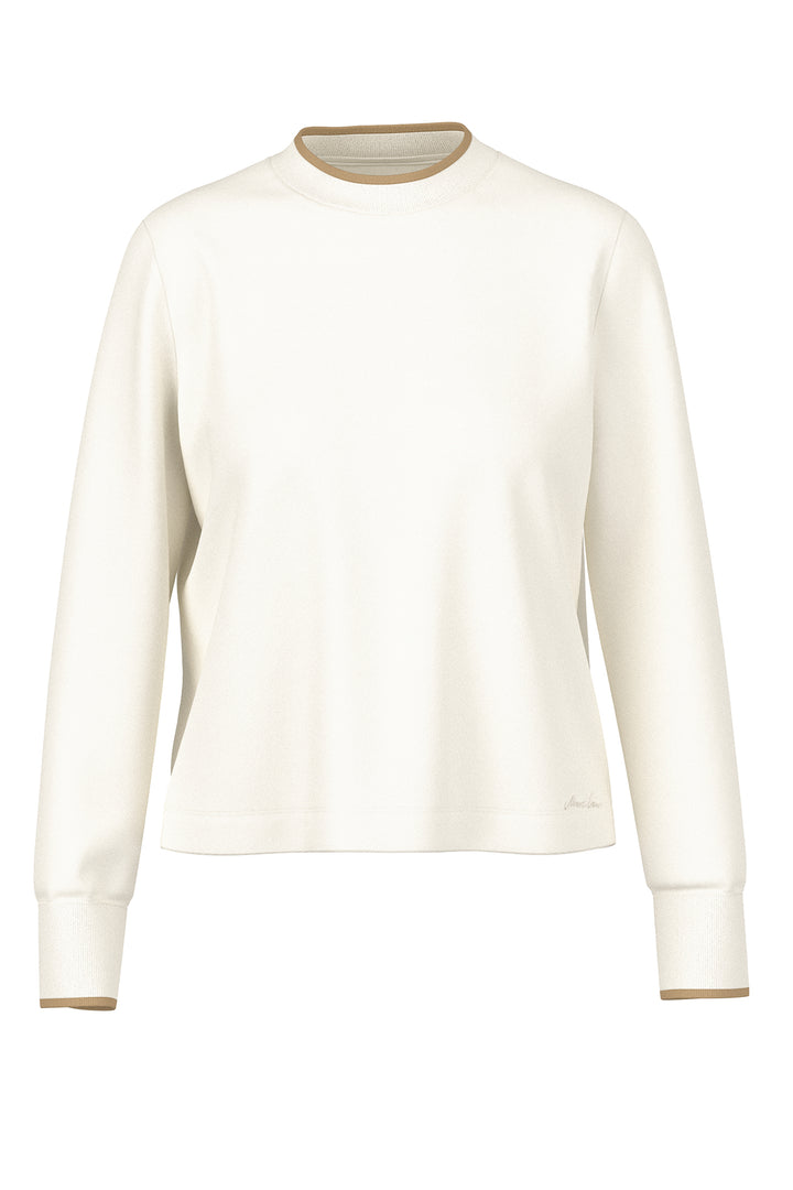 Marc Cain Collections Off-White Jersey Top, product shot
