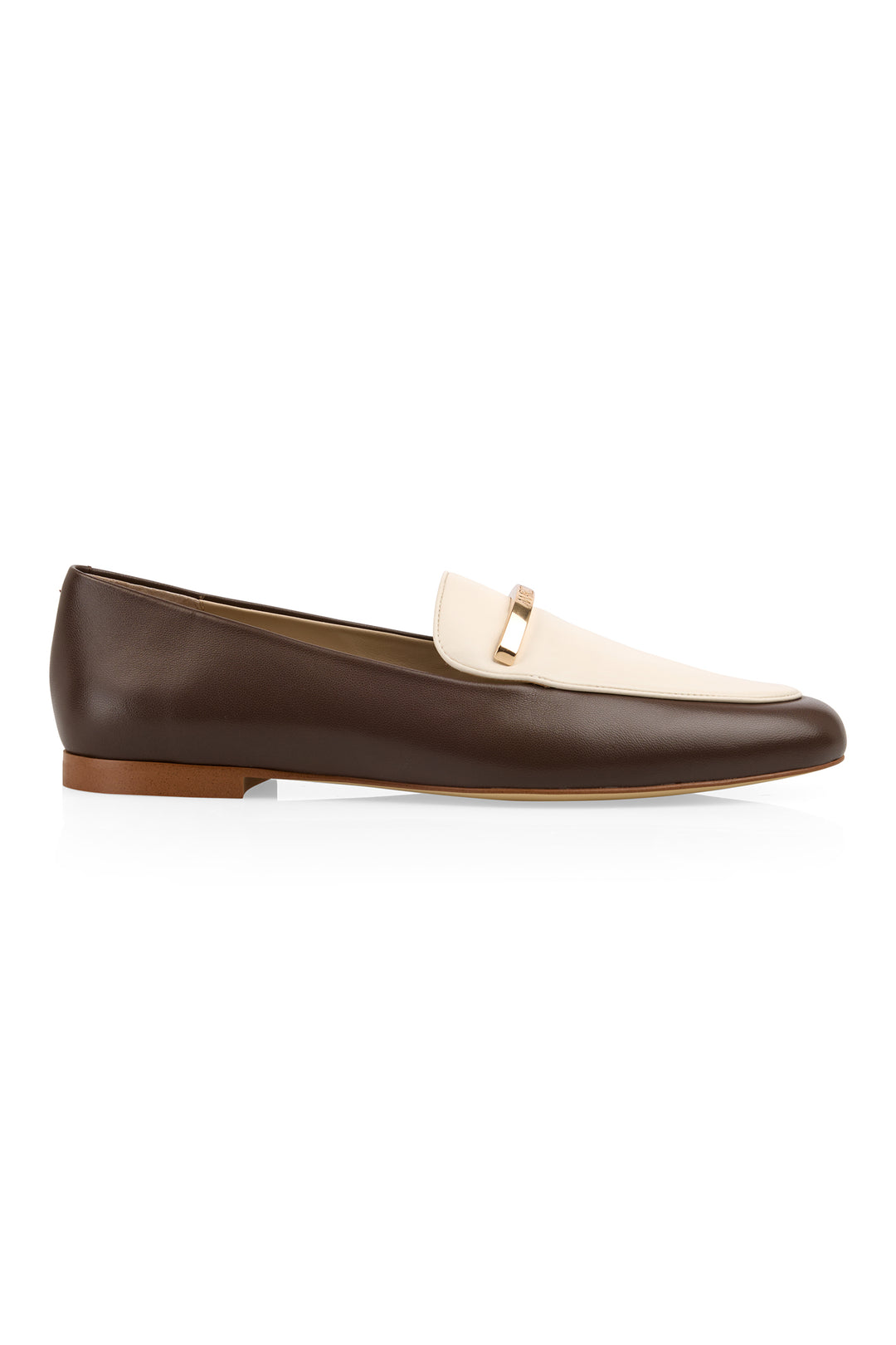 Marc Cain Collections seal brown two-tone loafers at Olivia Grace Fashion