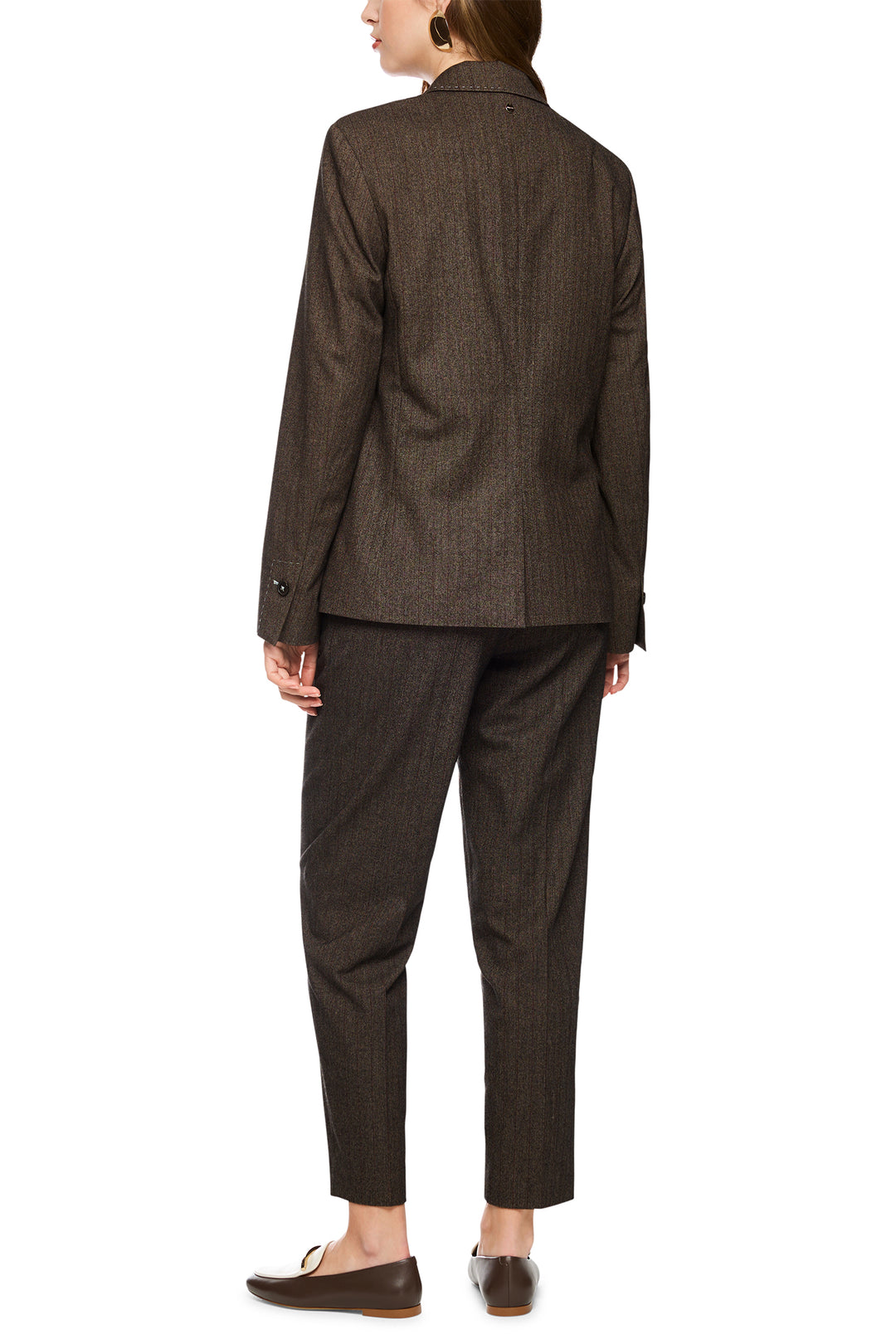 Marc Cain Collections seal brown tailored blazer at Olivia Grace Fashion