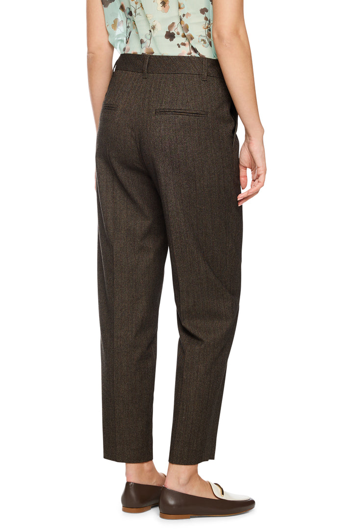 Marc Cain Collections seal brown tailored trousers at Olivia Grace Fashion