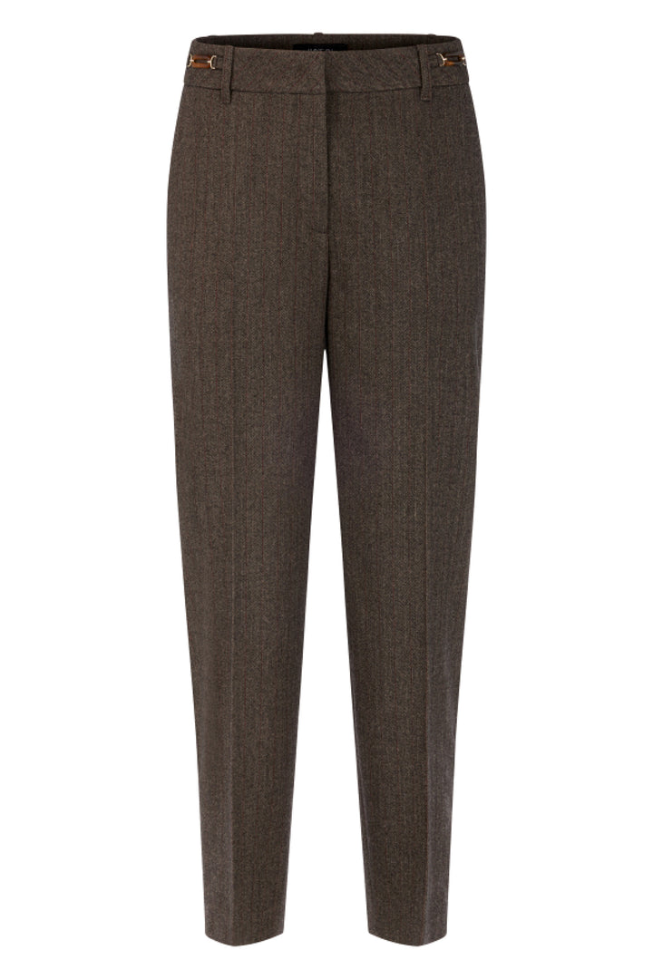 Marc Cain Collections seal brown tailored trousers at Olivia Grace Fashion