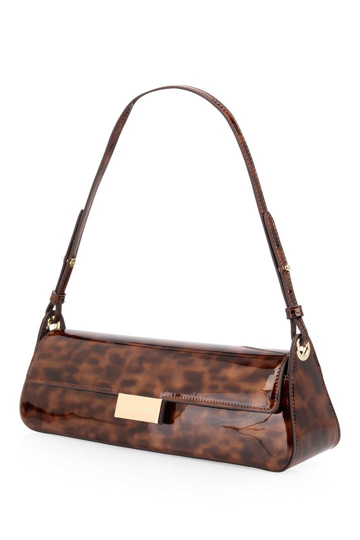 Marc Cain Collections Soft Cappuccino Brown Leather Bag BC TI.03 L11 606