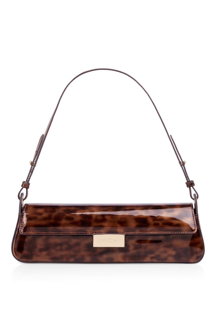 Marc Cain Collections Soft Cappuccino Brown Leather Bag BC TI.03 L11 606