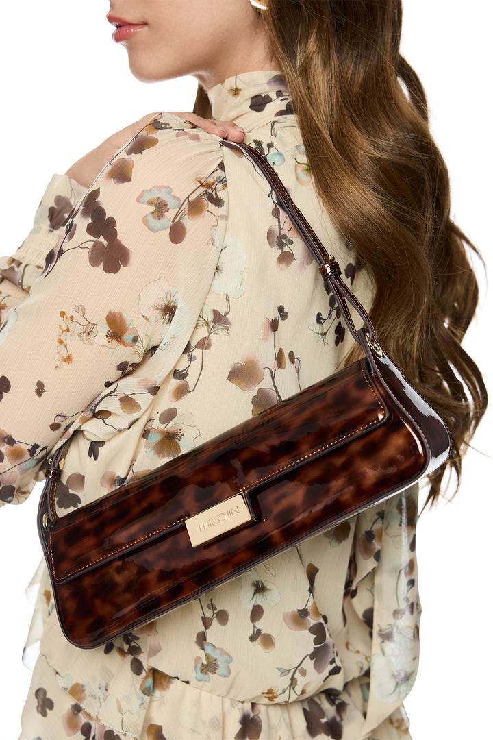 Marc Cain Collections Soft Cappuccino Brown Leather Bag BC TI.03 L11 606