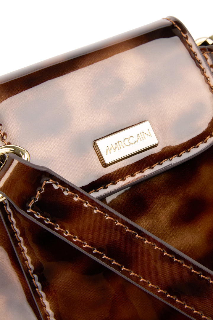 Marc Cain Collections Soft Cappuccino Brown Leather Bag BC TM.01 L11 606