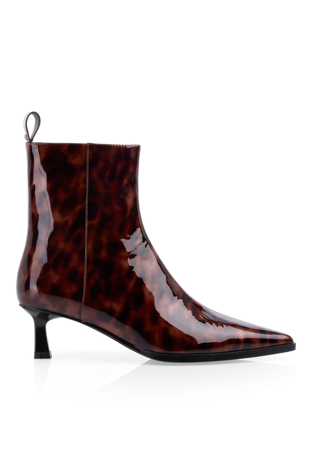 Marc Cain Collections tortoiseshell patent ankle boots at Olivia Grace Fashion