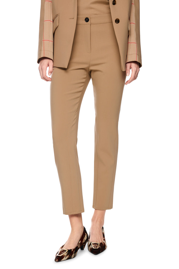 Marc Cain Collections Tannin Brown Woven Trousers, front view