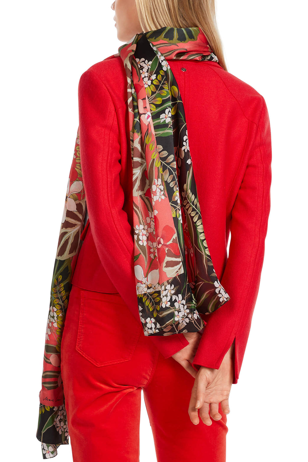 Marc Cain Collections VC 31.12 J30 270 Bright Fire Red Jacket - Olivia Grace Fashion