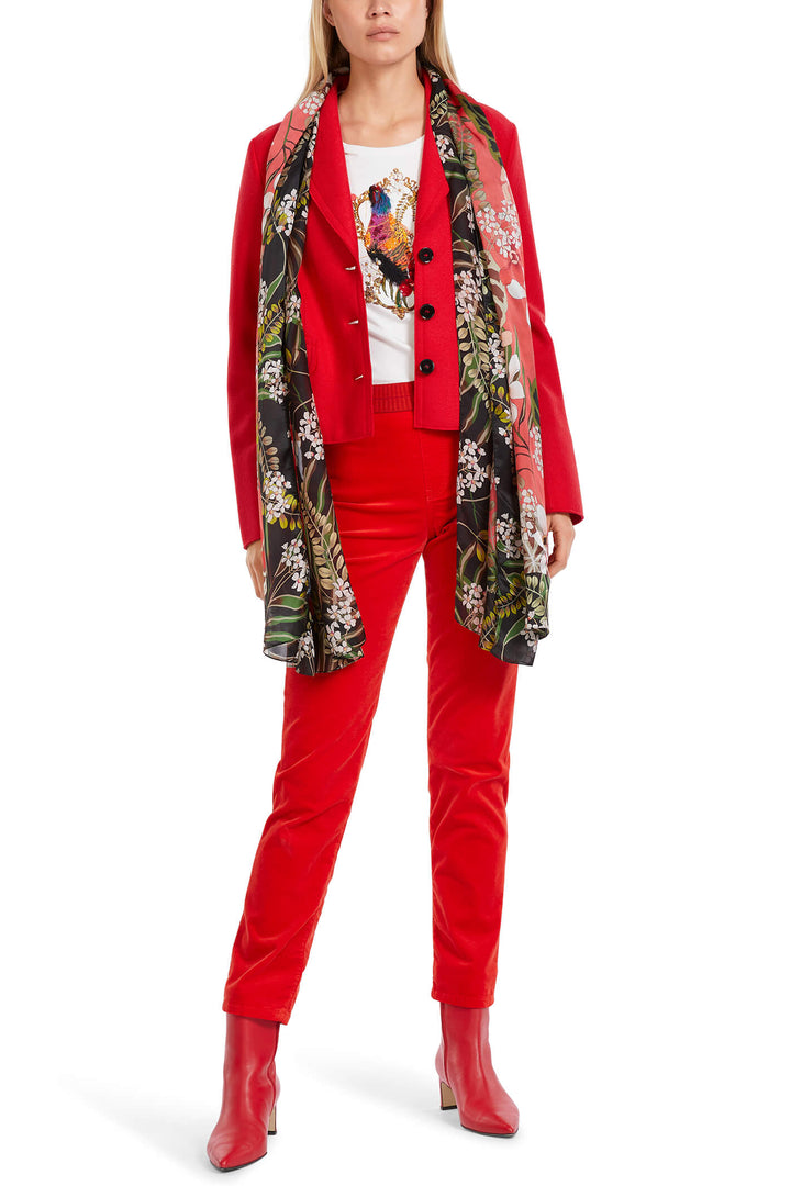 Marc Cain Collections VC 31.12 J30 270 Bright Fire Red Jacket - Olivia Grace Fashion