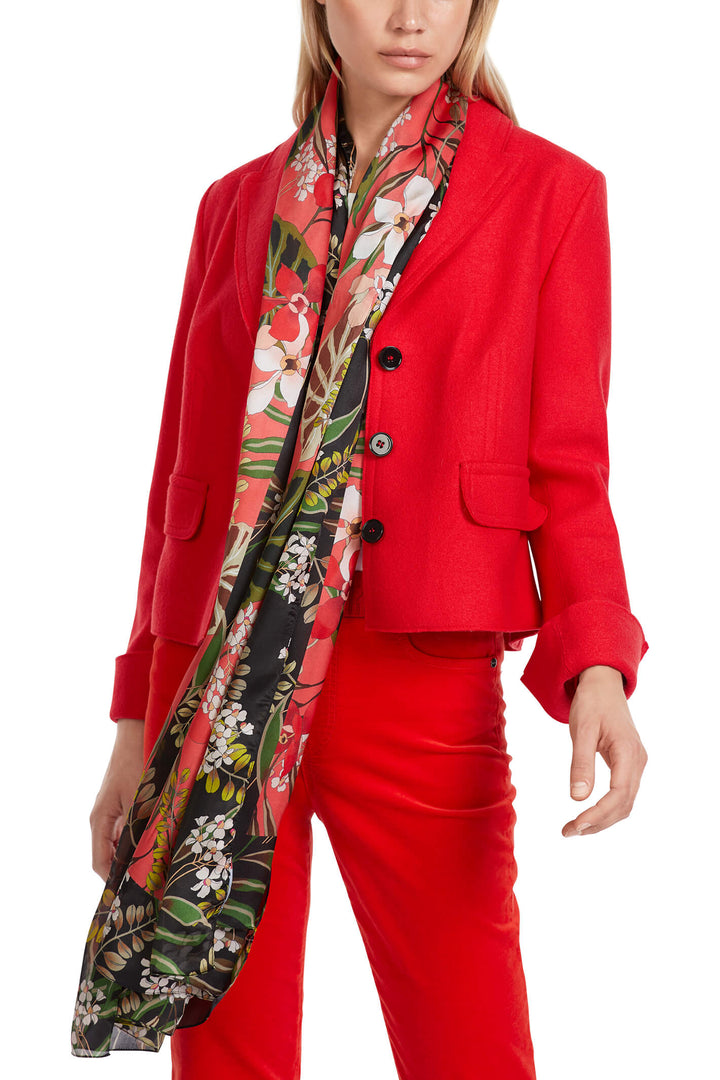 Marc Cain Collections VC 31.12 J30 270 Bright Fire Red Jacket - Olivia Grace Fashion