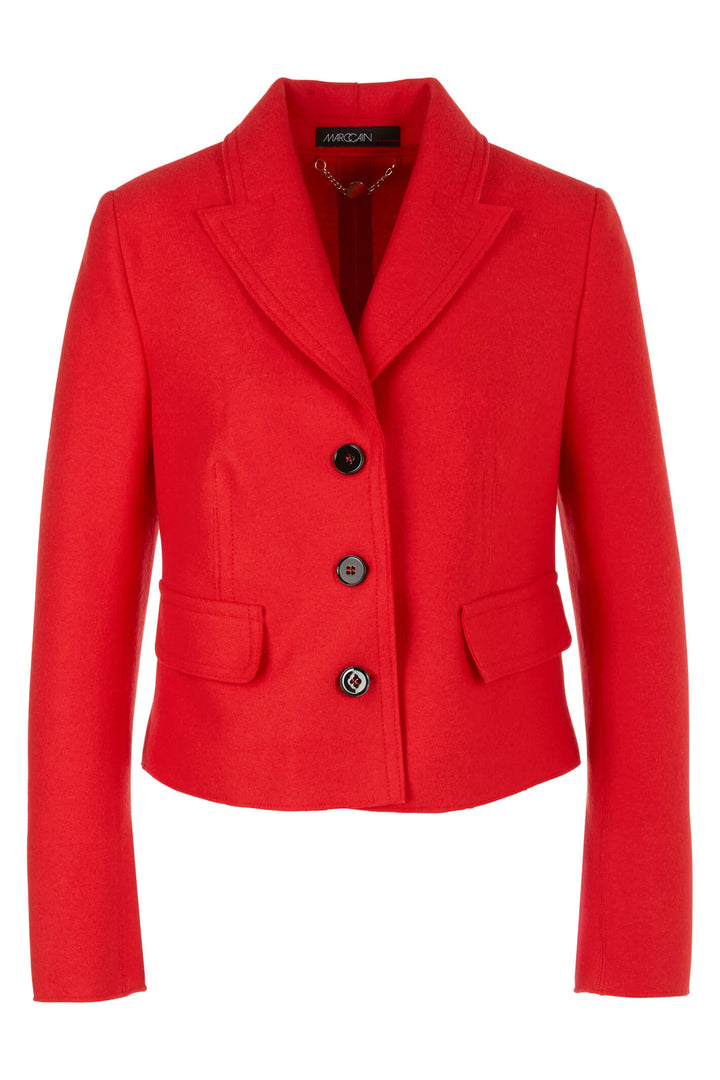 Marc Cain Collections VC 31.12 J30 270 Bright Fire Red Jacket - Olivia Grace Fashion