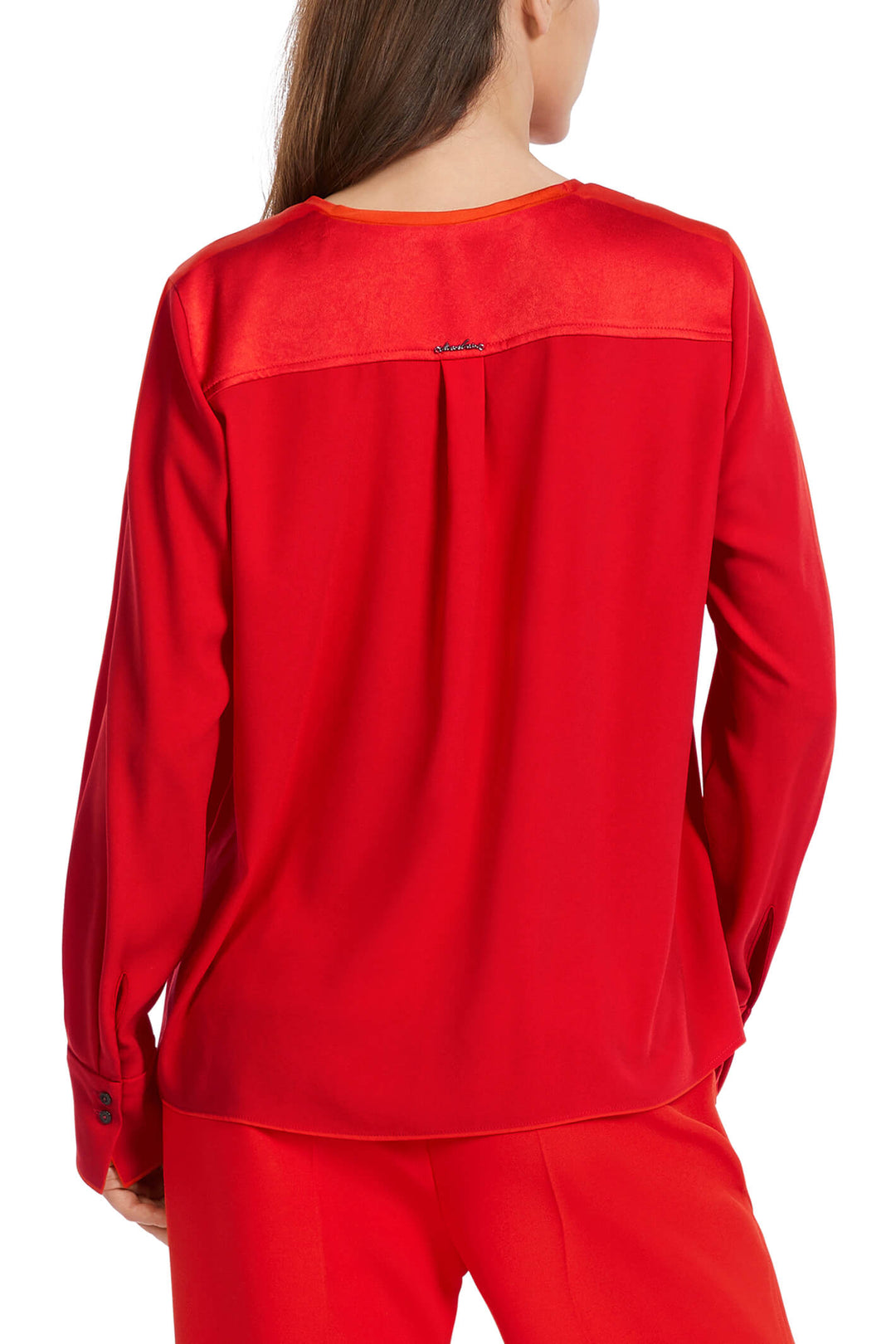 Marc Cain Collections VC 51.45 W01 270 Bright Fire Red Blouse - Olivia Grace Fashion