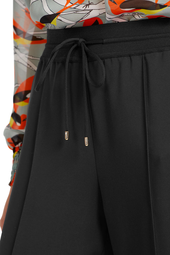 Marc Cain Collections VC 81.14 W56 Waukee 900 Black Wide Fit Trousers - Olivia Grace Fashion