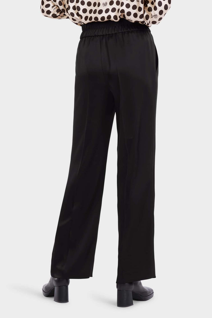 Marc Cain Collections VC 81.56 W15 Washington 900 Black Wide Fit Trousers - Olivia Grace Fashion