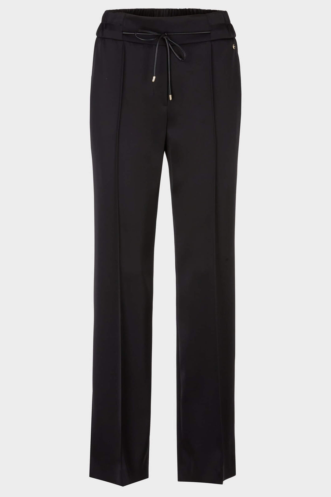 Marc Cain Collections VC 81.56 W15 Washington 900 Black Wide Fit Trousers - Olivia Grace Fashion