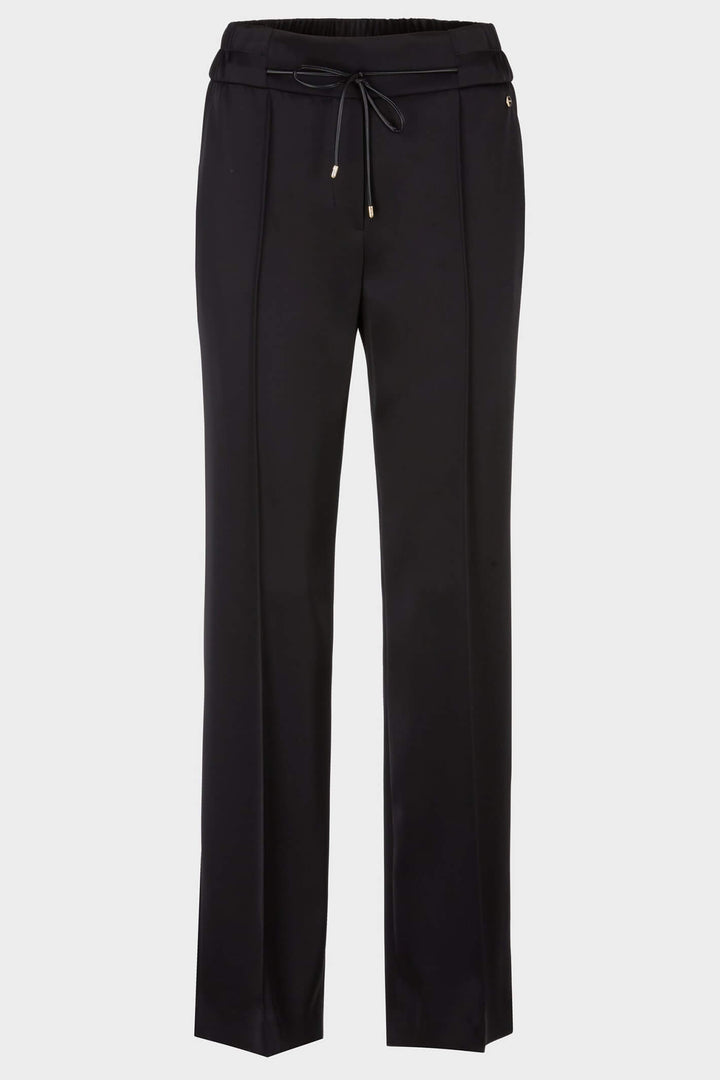 Marc Cain Collections VC 81.56 W15 Washington 900 Black Wide Fit Trousers - Olivia Grace Fashion