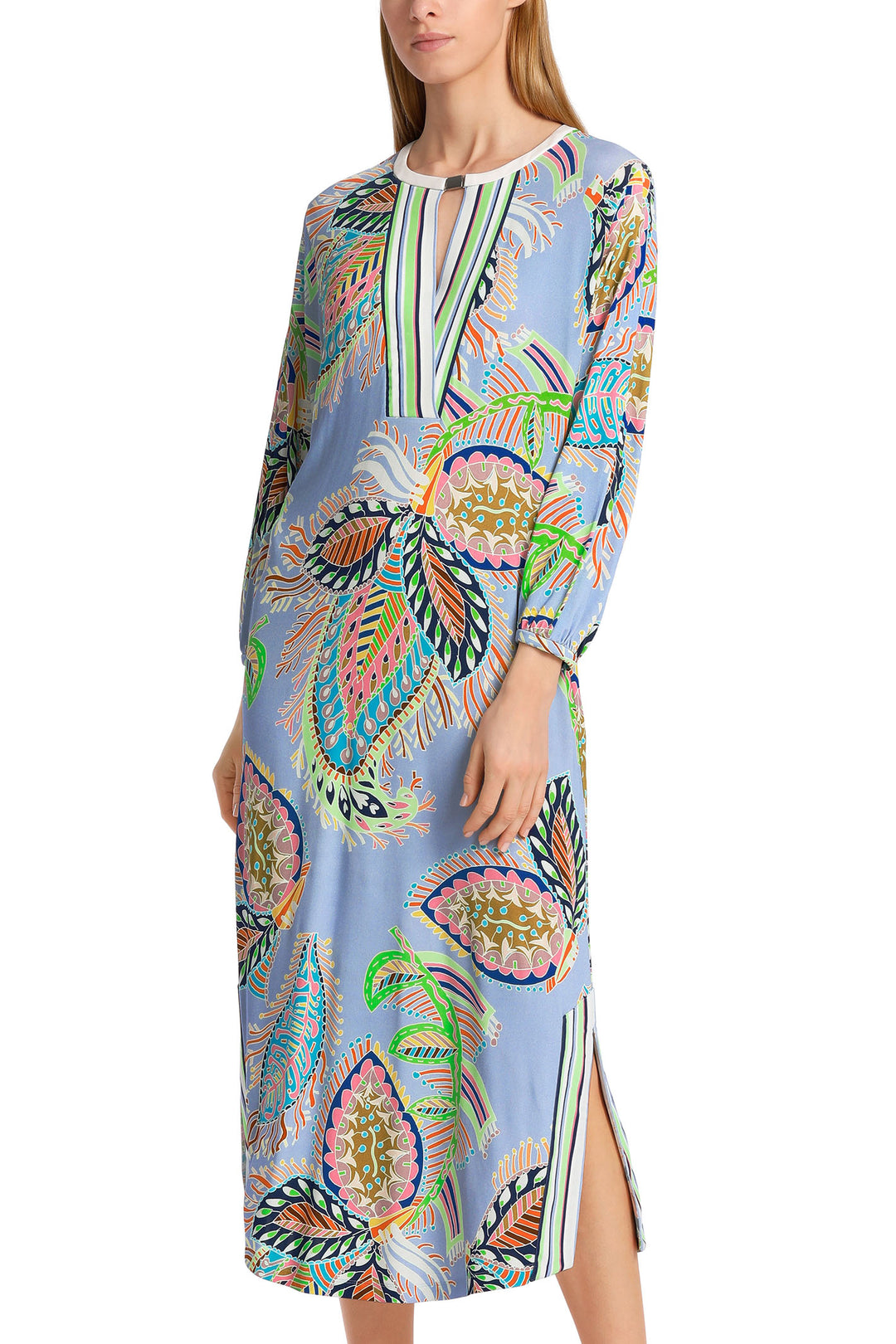 Marc Cain Collections WC 21.45 J46 321 Blue Deep Summer Sky Dress - Olivia Grace Fashion