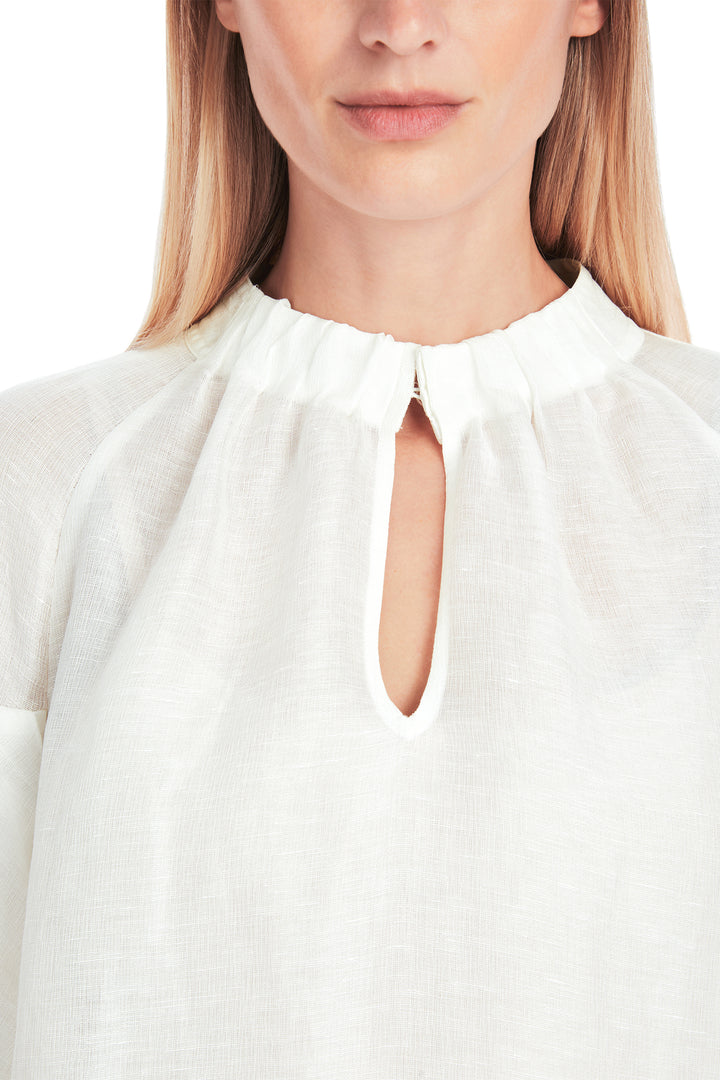 Marc Cain Collections YC 51.42 W86 Off White Linen Silk Blouse