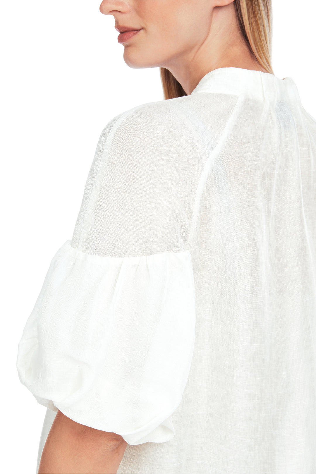 Marc Cain Collections YC 51.42 W86 Off White Linen Silk Blouse