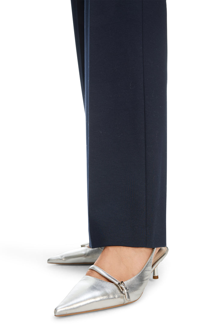 Marc Cain Essentials +E 81.05 J24 395 Navy Jersey Trousers