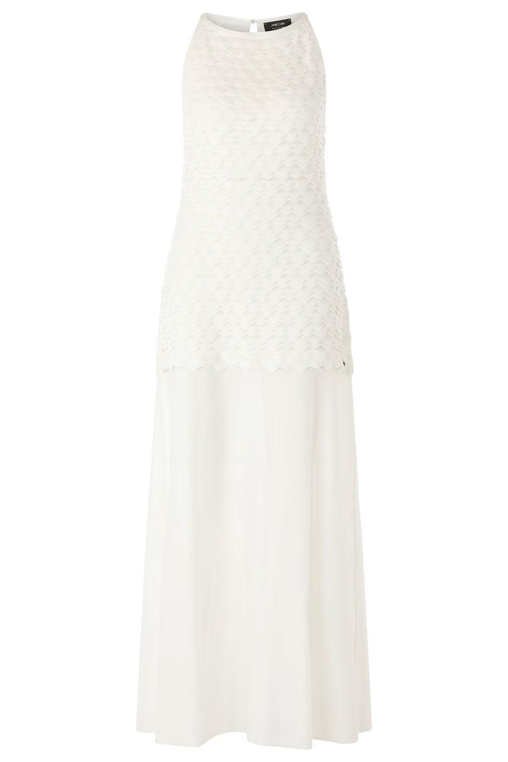 Marc Cain Glam AG 21.24 M52 110 Off-White Maxi Knit Dress