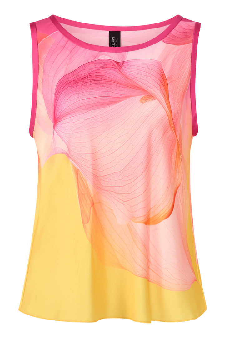 Marc Cain Glam AG 61.08 W10 Dianthus Print Sleeveless Top