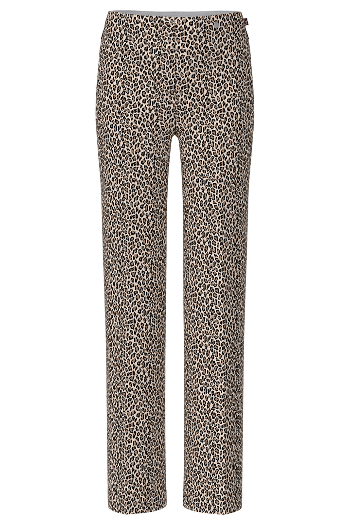 Marc Cain Pants AP 81.42 J01 153 Magnolia Leopard Print Wide Leg Trousers