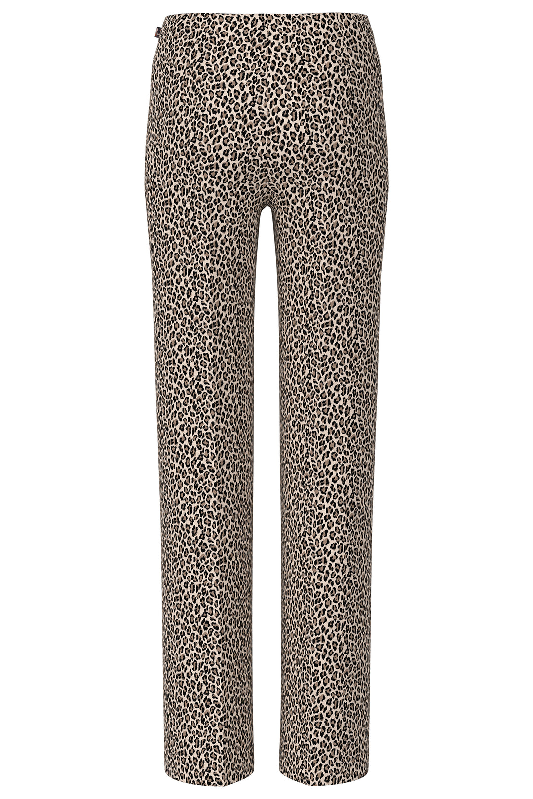 Marc Cain Pants AP 81.42 J01 153 Magnolia Leopard Print Wide Leg Trousers