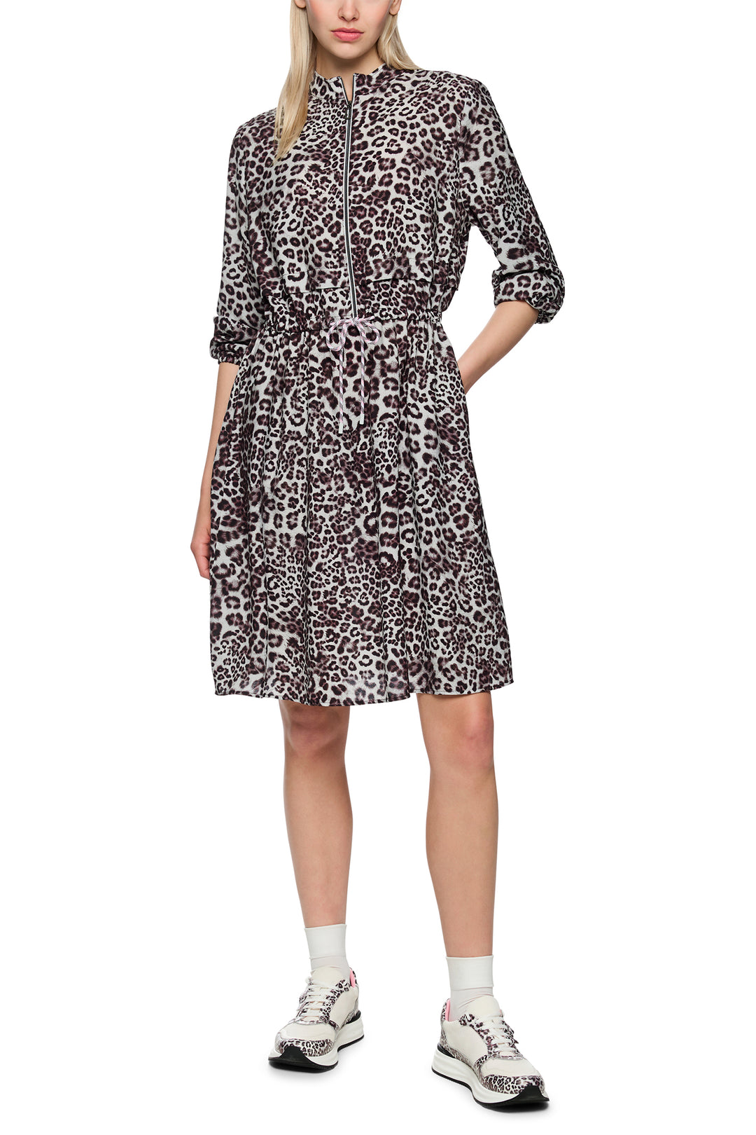 Marc Cain Sports AS 21.16 W12 293 Brown Leopard Print Dress